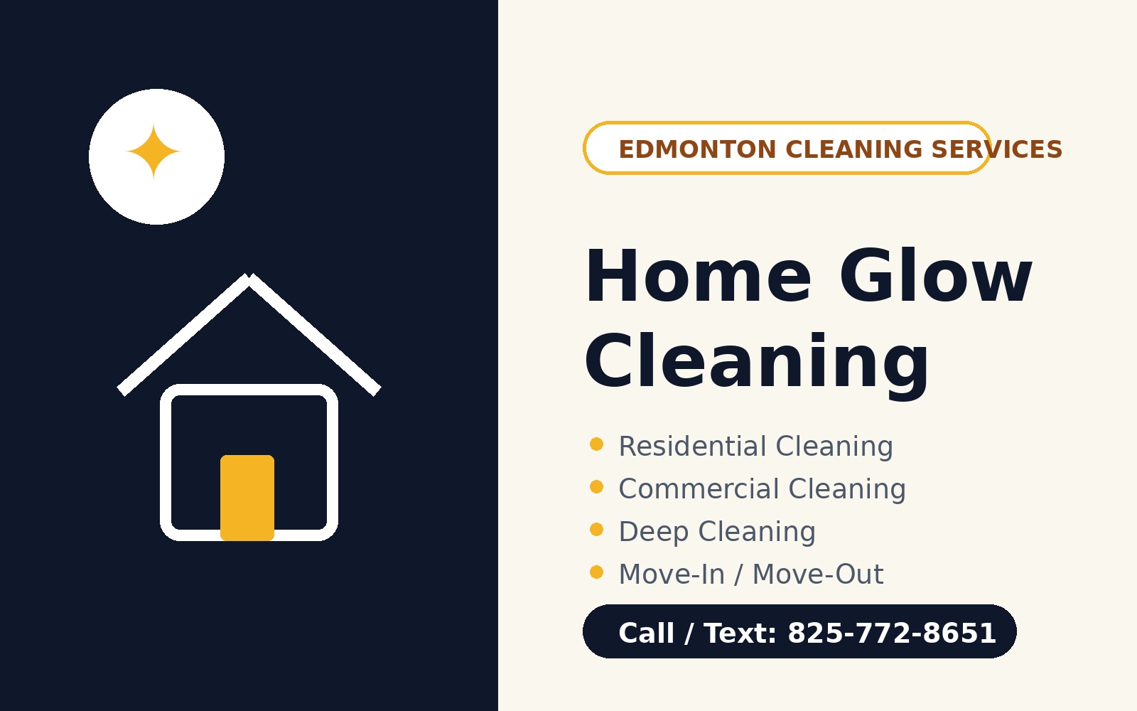 Professional house cleaning service in Edmonton Alberta by Home Glow Cleaning